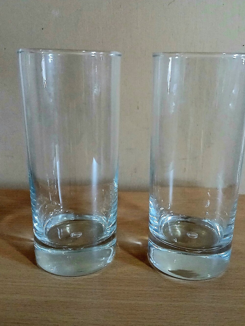 Clear Glass Highball Tumblers - Set of 2